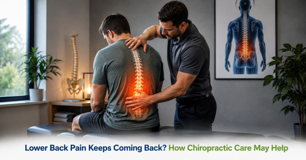 Man with recurring lower back pain