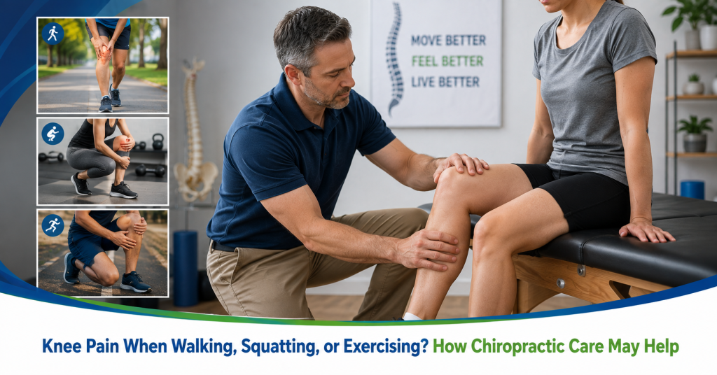 Knee pain when walking and squatting