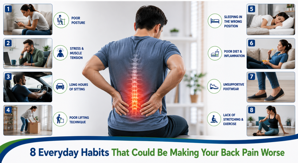 Habits that make back pain worse