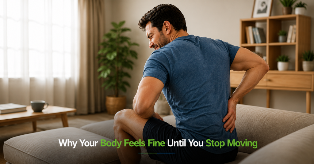 stretching stiff back